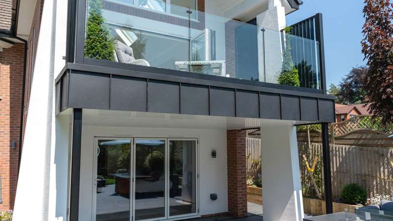 External view of dual storey extension