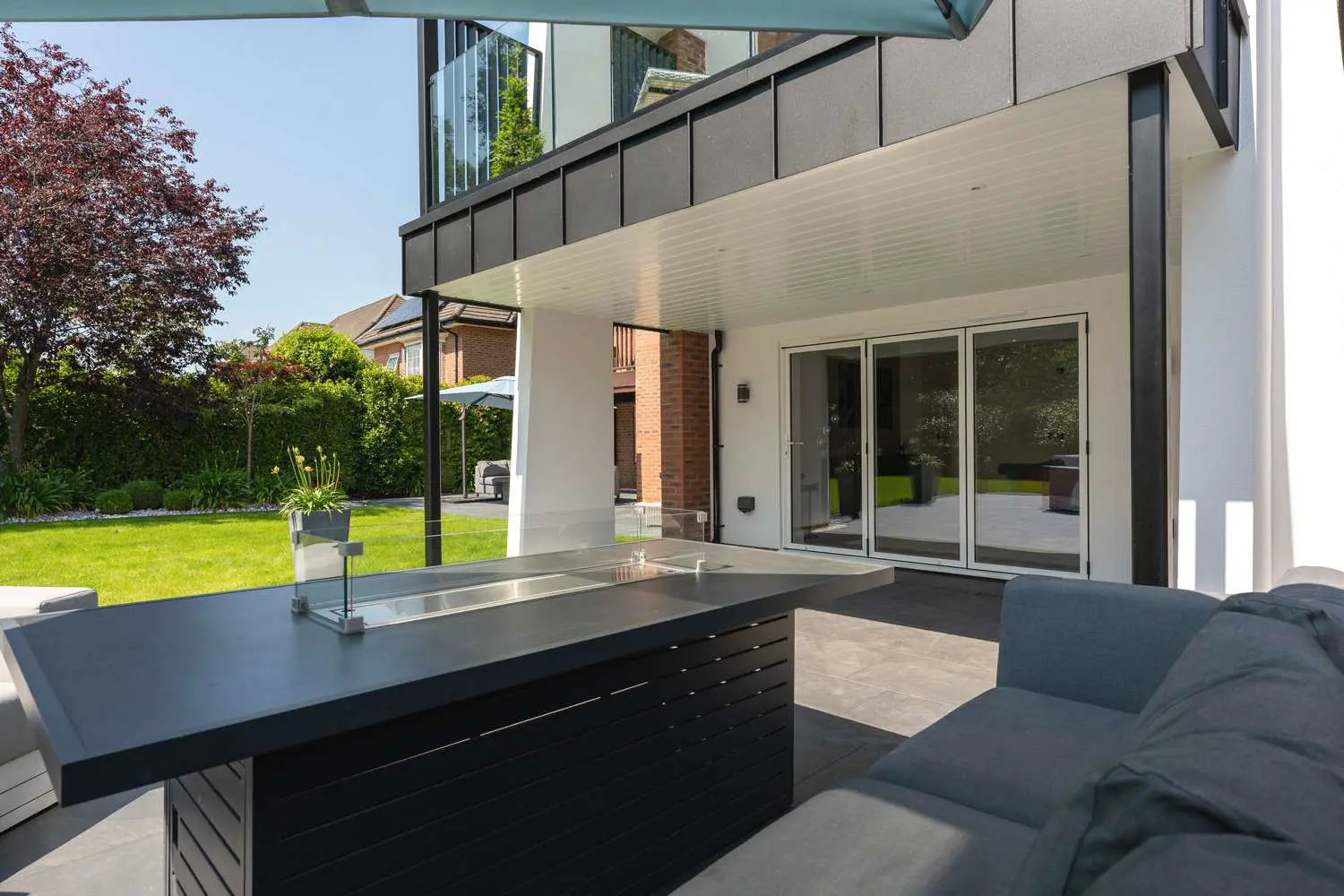 Large bifold doors to the rear garden.