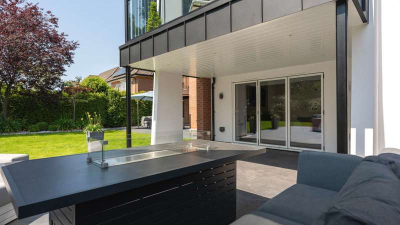 Large bifold doors to the rear garden.